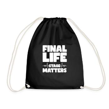 L’importance de la dernière étape de la vie - Sac de sport léger - noir - Devant