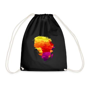 I left my heart in Africa - Drawstring Bag - black - Front
