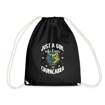 Juste une fille qui aime Chupacabra - Sac de sport léger - noir - Devant