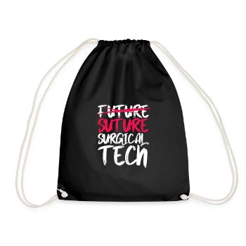 Future Suture surgical tech - Turnbeutel - Schwarz - Vorne