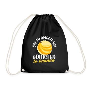 South Americana Addicted To Banana Confectioner - Turnbeutel - Schwarz - Vorne
