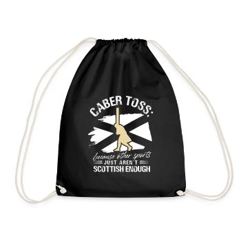 Lancer de caber parce que les autres sports ne le sont tout simplement pas - Sac de sport léger - noir - Devant