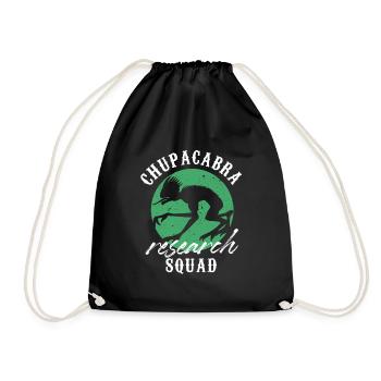 Chupacabra Research Squad Paranormal Investigation - Drawstring Bag - black - Front