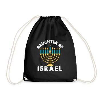 Daughter of Israel - Drawstring Bag - black - Front