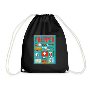Doomsday Prepper Doomsday Survivor - Drawstring Bag - black - Front