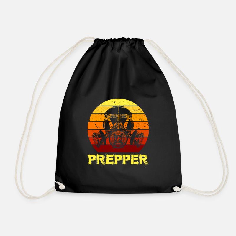 Prepper Doomsday Survivor - Turnbeutel - Schwarz