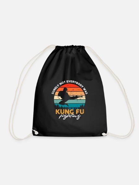 surely not everybody was kung fu fighting Design - Turnbeutel - Schwarz