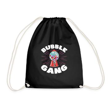 Bubble gang machine Design for a Enthusiast of - Drawstring Bag - black - Front