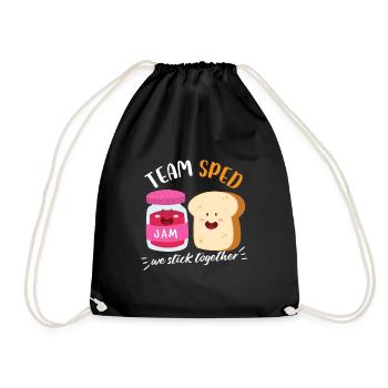 jam lover bred Design for a jam lover - Turnbeutel - Schwarz - Vorne