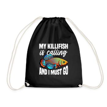 mon killifish m’appelle et je dois aller Design - Sac de sport léger - noir - Devant