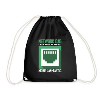 réseau papa comme régulier plus lantastique Design - Sac de sport léger - noir - Devant