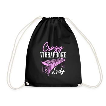 Crazy Vibraphone Lady Mallet Clavier Electrique - Sac de sport léger - noir - Devant