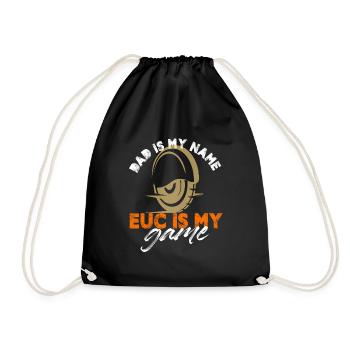Dad Is My Name EUC Is My Game Monowheel - Drawstring Bag - black - Front