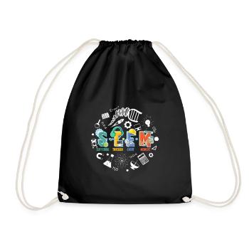 STEM Suffering Through Every Moment Technology - Drawstring Bag - black - Front