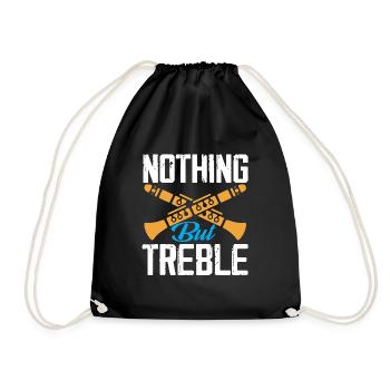 Nothing But Treble Folk Music Flutist Flute - Turnbeutel - Schwarz - Vorne