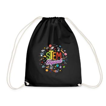 Stem Squad Special Education Sped Teacher - Drawstring Bag - black - Front