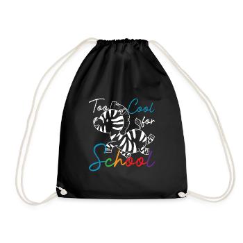 Too Cool For School Stem Sped Education Llama - Drawstring Bag - black - Front