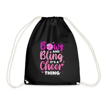Bows And Bling It's A Cheer Thing Cheerleading - Turnbeutel - Schwarz - Vorne