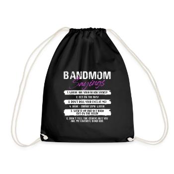 Bandmom Dictons Fanfare Musicien de l’école - Sac de sport léger - noir - Devant