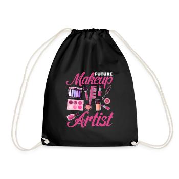 Future maquilleuse styliste cosmétiques peau - Sac de sport léger - noir - Devant