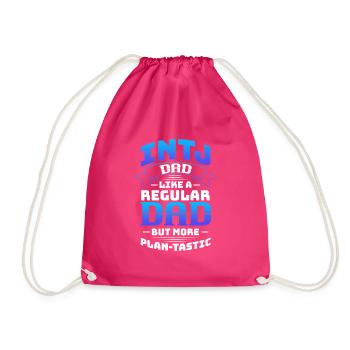 Papa INTJ comme un papa ordinaire mais plus planificateur - Sac de sport léger - fuchsia - Devant