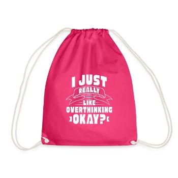 J’aime vraiment trop réfléchir, d’accord - Sac de sport léger - fuchsia - Devant