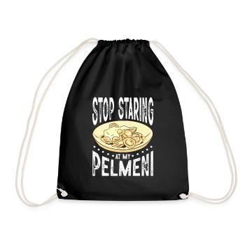 Arrête de regarder mon pelmeni - Sac de sport léger - noir - Devant