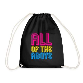 tout ce qui précède Design pour une personne pansexuelle - Sac de sport léger - noir - Devant