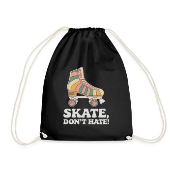 Colorful Retro Roller Skate Design - Turnbeutel - Schwarz - Vorne