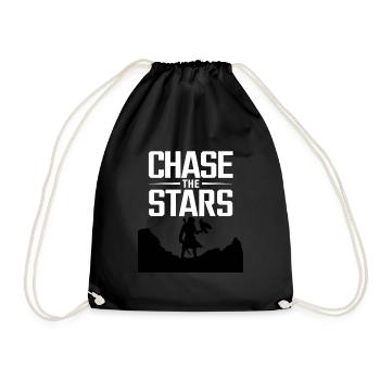 Conception de motivation à la poursuite des étoiles - Sac de sport léger - noir - Devant