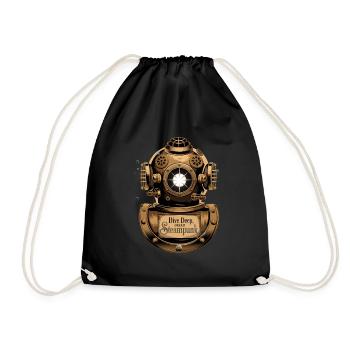 Plongée profonde Steampunk Diver Design - Sac de sport léger - noir - Devant