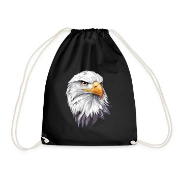 Aigle Pygargue à queue blanche Nature Oiseau de proie Oiseau de proie États-Unis - Sac de sport léger - noir - Devant