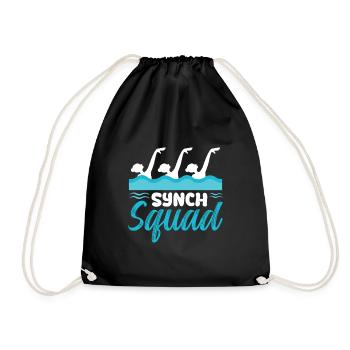 Synch Squad Artistic Swimming Design - Sac de sport léger - noir - Devant