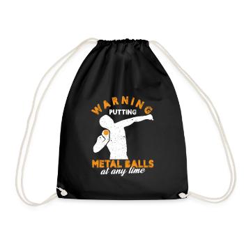 Conception du lancer du coup de semonce - Sac de sport léger - noir - Devant
