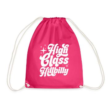 hillbilly haut de gamme Design pour un passionné de - Sac de sport léger - fuchsia - Devant