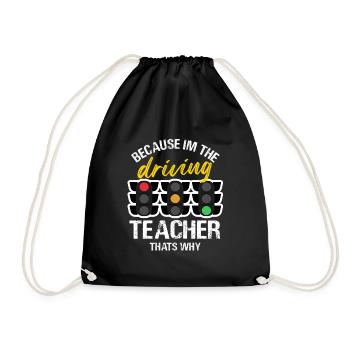 Conception drôle de l’enseignant de conduite - Sac de sport léger - noir - Devant