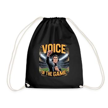 Voice of the Game Sports Design - Drawstring Bag - black - Front