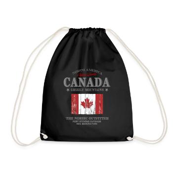 Kanada - Maple Leaf - Canada - Turnbeutel - Schwarz - Vorne