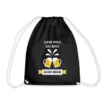 Geh weg du bist kein Bier - Volksfest Mallorca - Turnbeutel - Schwarz - Vorne