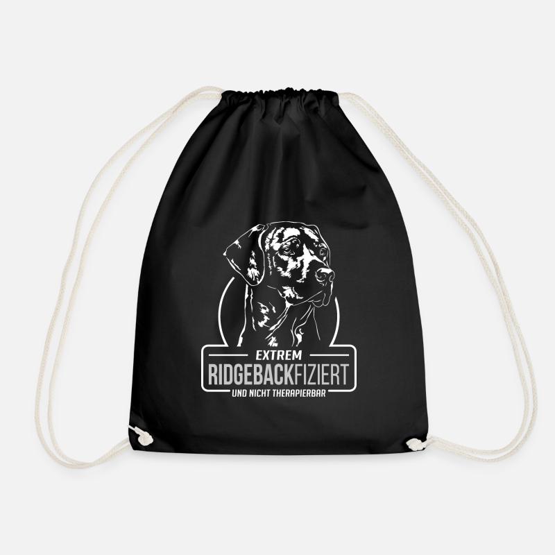 RIDGEBACKFIZIERT Rhodesian Ridgeback Hund Wilsigns - Turnbeutel - Schwarz
