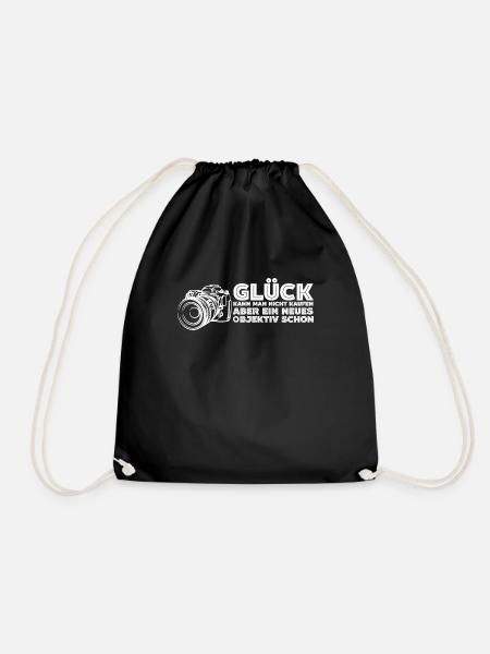 Fotografen Glück Kamera - Turnbeutel - Schwarz