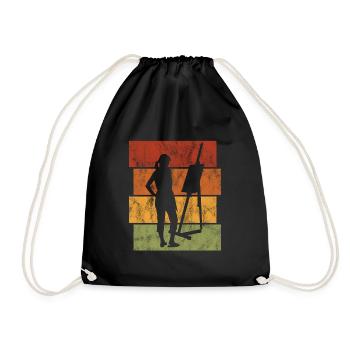 art artiste artiste peintre peintre rétro - Sac de sport léger - noir - Devant