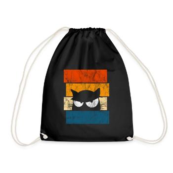 Chat chat - Sac de sport léger - noir - Devant