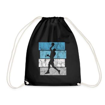 Basket basket basketteur basketteur - Sac de sport léger - noir - Devant