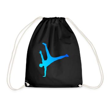 Hiphop Breakdance Femme Hip Hop Break Dance Hommes - Sac de sport léger - noir - Devant