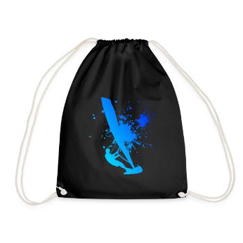 Surf Surfeur Hommes Femmes Windsurfer Windsurf - Sac de sport léger - noir - Devant