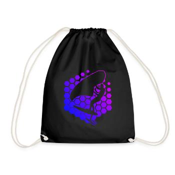 wingfoil foilwing wingsurfing femmes hommes - Sac de sport léger - noir - Devant