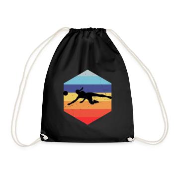 Volleyball Volleyball Jeux de volleyball masculin - Sac de sport léger - noir - Devant