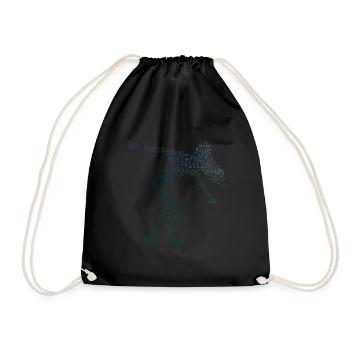 Roller Skating Roller Skating Women Skate Men - Drawstring Bag - black - Front