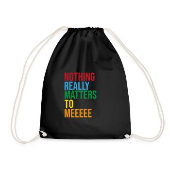 bohemian rhapsody - Drawstring Bag - black - Front